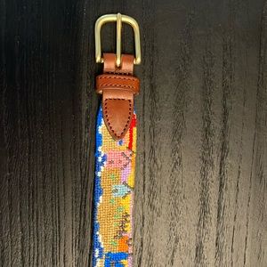 Townley Collection handmade needlepoint belt.